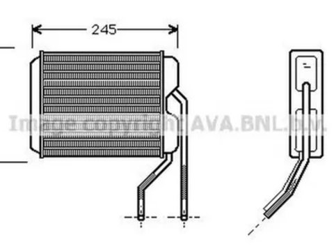 Radiator habitaclu bord DAEWOO ESPERO KLEJ AVA DW6026 PieseDeTop