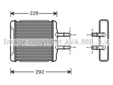 Radiator habitaclu bord DAEWOO LANOS KLAT AVA DW6027 PieseDeTop