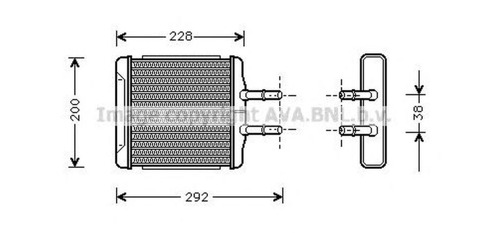 Radiator habitaclu bord DAEWOO LEGANZA KLAV AVA DW6027