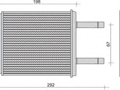 Radiator habitaclu bord DAEWOO MATIZ KLYA MAGNETI MARELLI 350218272000