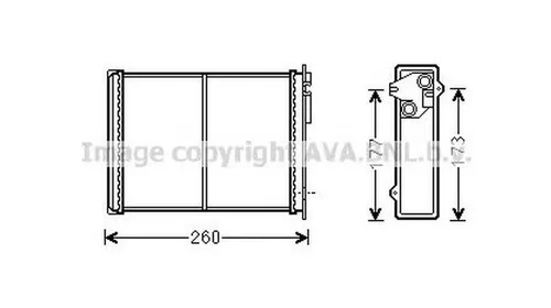 Radiator habitaclu bord FIAT DUCATO bus 244 Z AVA 