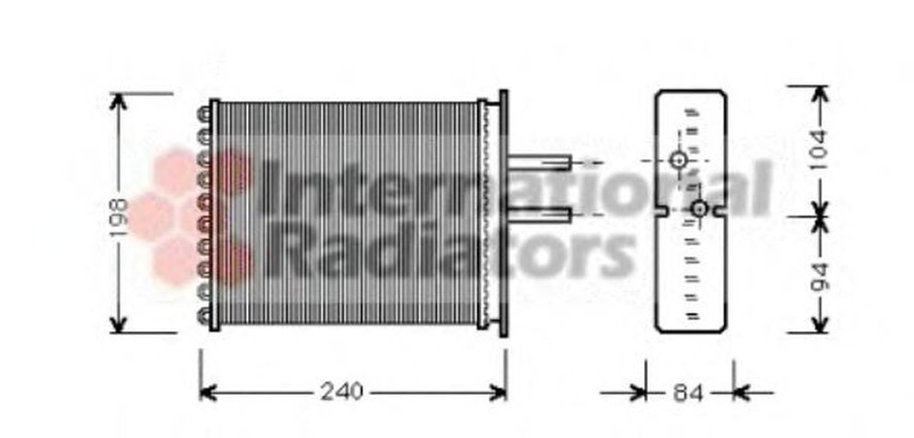 Radiator habitaclu bord FIAT PUNTO 176 VAN WEZEL 17006193