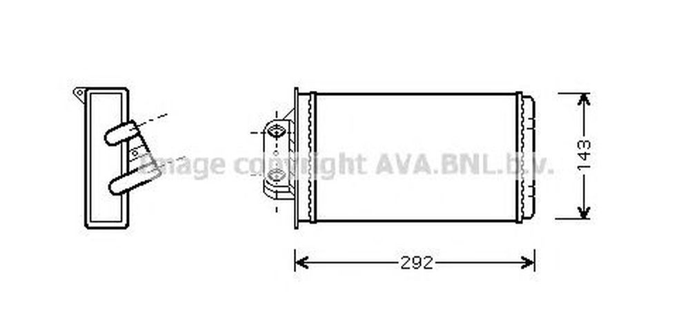 Radiator habitaclu bord FIAT STRADA pick-up 178E AVA FT6273