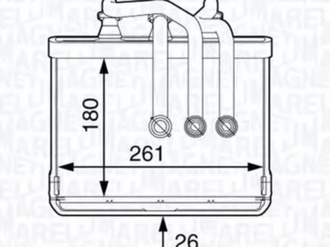 Radiator habitaclu bord FORD FOCUS II DA MAGNETI MARELLI 350218334000 PieseDeTop