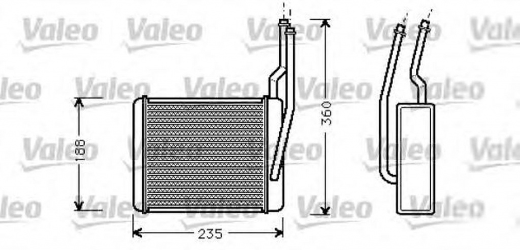 Radiator habitaclu bord FORD FOCUS limuzina DFW VALEO 812274