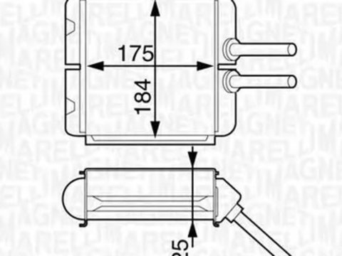 Radiator habitaclu bord FORD GALAXY WA6 MAGNETI MARELLI 350218312000 PieseDeTop