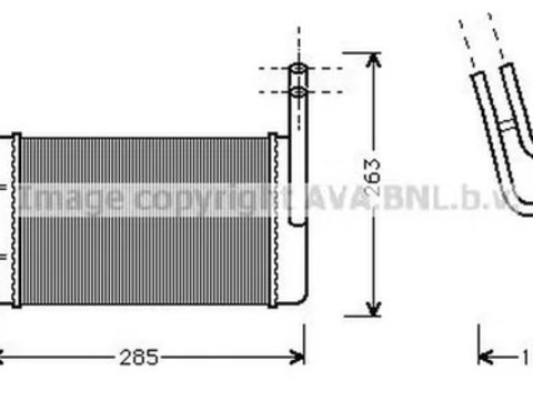 Radiator habitaclu bord FORD TRANSIT bus E AVA FD6163 PieseDeTop