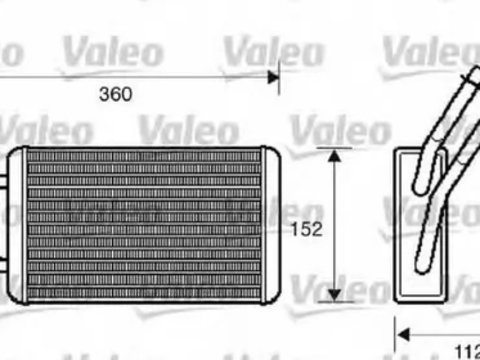 Radiator habitaclu bord FORD TRANSIT bus FD FB FS FZ FC VALEO 812332 PieseDeTop