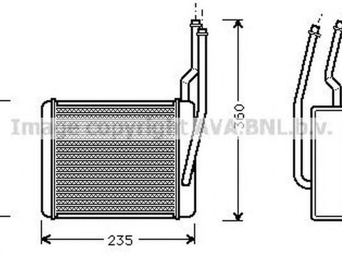 Radiator habitaclu bord FORD TRANSIT CONNECT P65 P70 P80 AVA FD6356