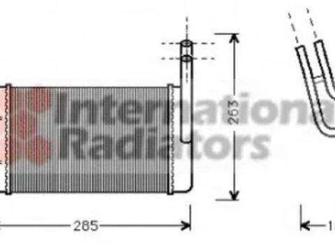 Radiator habitaclu bord FORD TRANSIT platou sasiu E VAN WEZEL 18006163 PieseDeTop