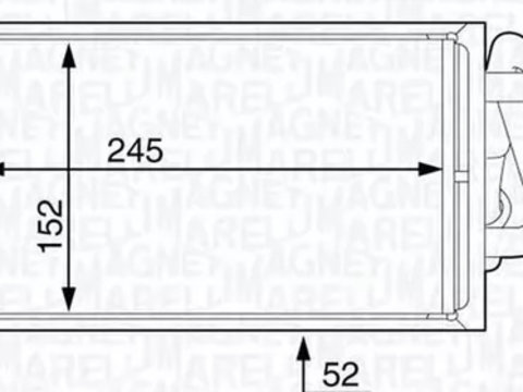 Radiator habitaclu bord HONDA ACCORD V CE CF MAGNETI MARELLI 350218360000 PieseDeTop