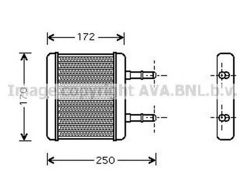 Radiator habitaclu bord HYUNDAI ATOS MX AVA HY6137