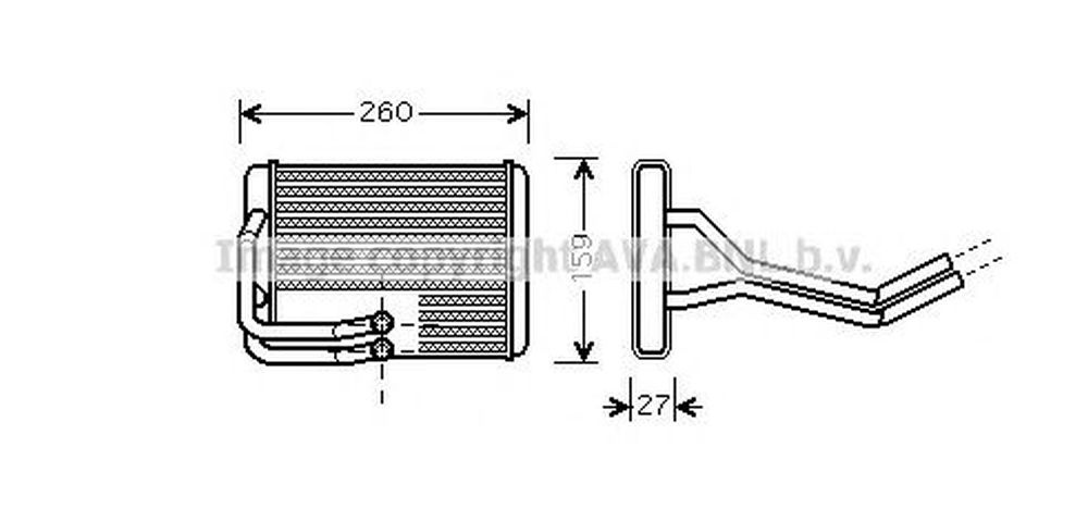 Radiator habitaclu bord HYUNDAI MATRIX FC AVA HY6122