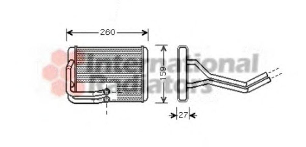 Radiator habitaclu bord HYUNDAI MATRIX FC VAN WEZEL 82006122