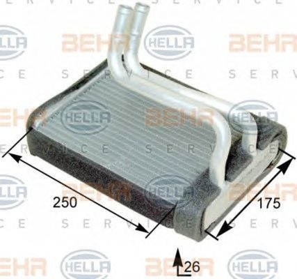 Radiator habitaclu bord HYUNDAI SONATA IV EF HELLA 8FH351315251