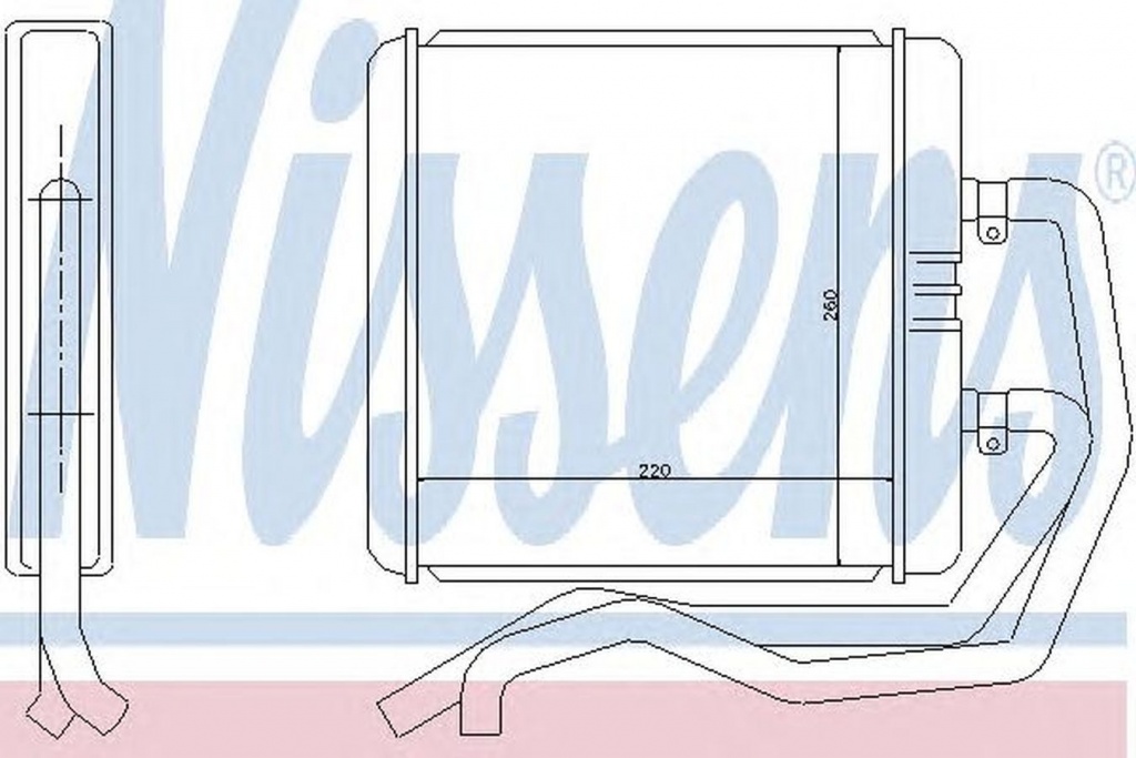 Radiator habitaclu bord IVECO DAILY III caroserie inchisa combi NISSENS 71811
