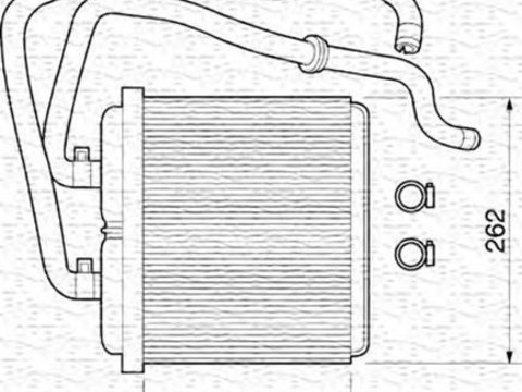 Radiator habitaclu bord IVECO DAILY III platou sasiu MAGNETI MARELLI 350218072000