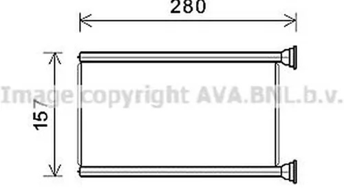 Radiator habitaclu bord JEEP CHEROKEE KK AVA JE6069 PieseDeTop