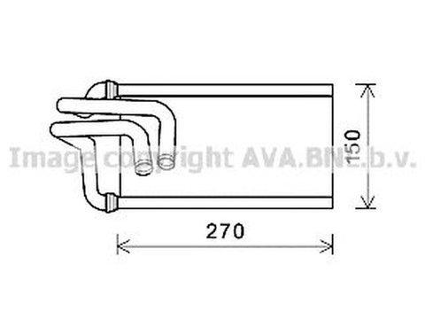 Radiator habitaclu bord JEEP WRANGLER III JK AVA JE6070