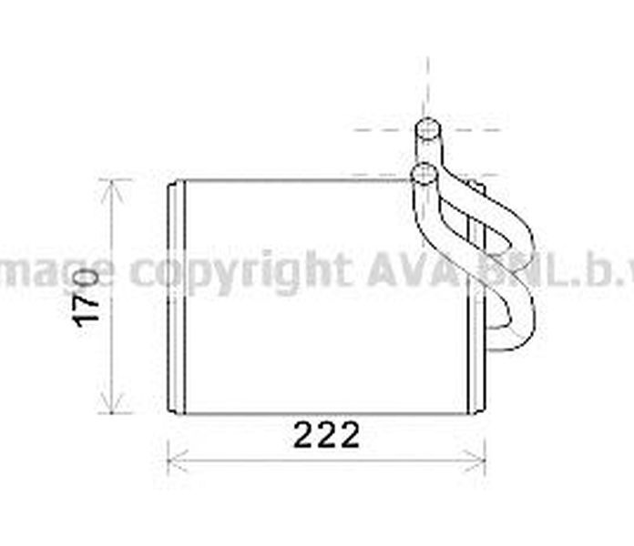 Radiator habitaclu bord KIA SORENTO I JC AVA K6170