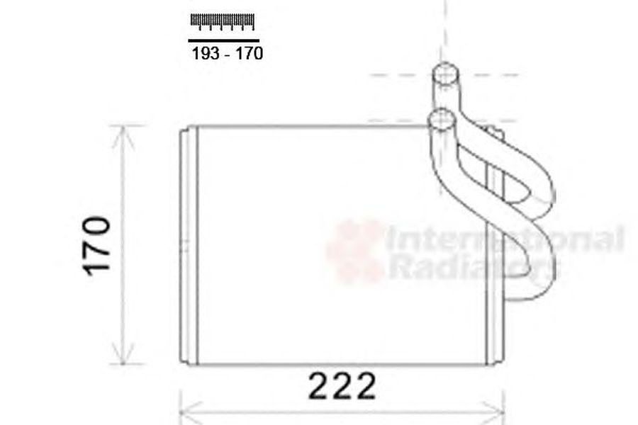 Radiator habitaclu bord KIA SORENTO I JC VAN WEZEL 83006170