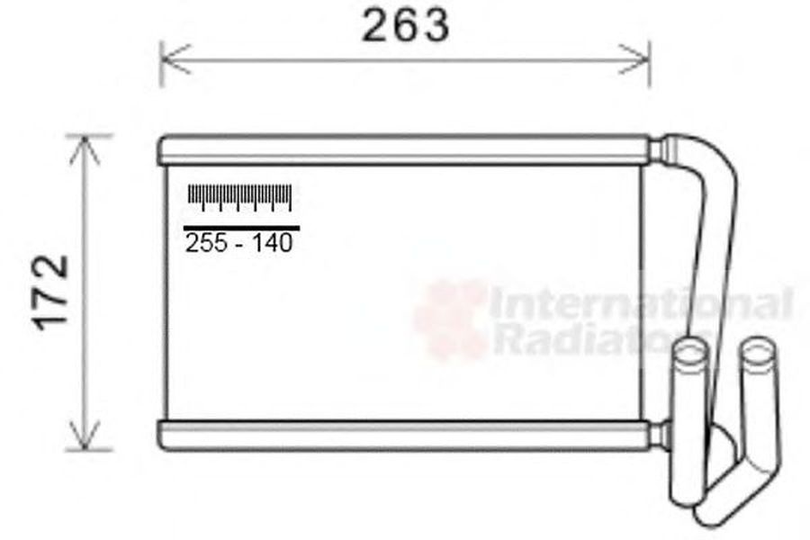 Radiator habitaclu bord KIA SORENTO I JC VAN WEZEL 83006169