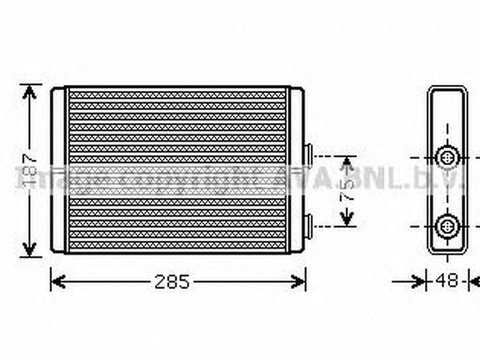 Radiator habitaclu bord LANCIA PHEDRA 179 AVA FT6325