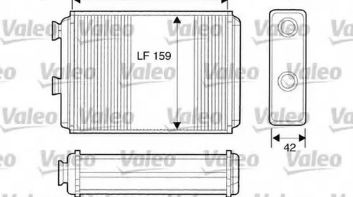 Radiator habitaclu bord LANCIA YPSILON 843 VALEO 812280 PieseDeTop