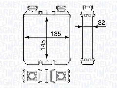 Radiator habitaclu bord MAZDA 6 GH MAGNETI MARELLI 350218350000