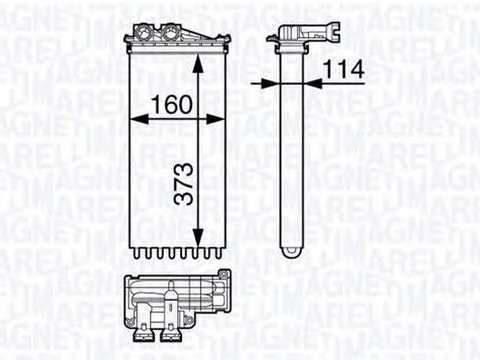 Radiator habitaclu bord MAZDA 6 GH MAGNETI MARELLI 350218351000