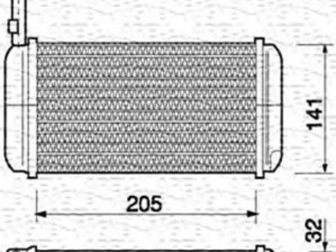 Radiator habitaclu bord MERCEDES-BENZ C-CLASS T-Model S204 MAGNETI MARELLI 350218156000