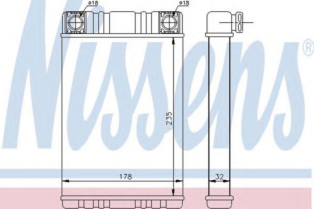 Radiator habitaclu bord MERCEDES-BENZ CLC-CLASS CL203 NISSENS 72028