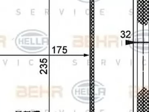 Radiator habitaclu bord MERCEDES-BENZ CLK Cabriolet A209 HELLA 8FH 351 311-181 PieseDeTop