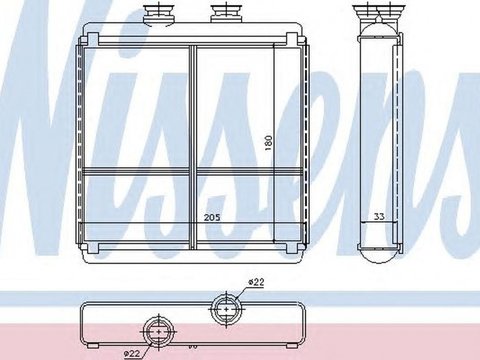 Radiator habitaclu bord MERCEDES-BENZ E-CLASS cupe C207 NISSENS 72042