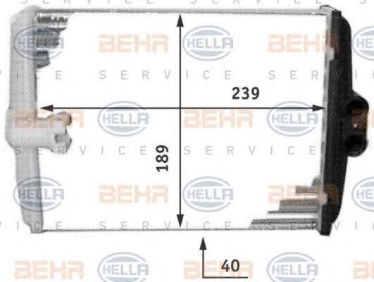 Radiator habitaclu bord MERCEDES-BENZ SLK R170 HELLA 8FH351311761
