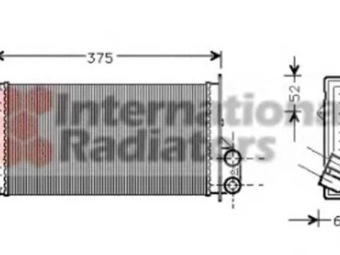 Radiator habitaclu bord NISSAN INTERSTAR caroserie X70 VAN WEZEL 43006226 PieseDeTop