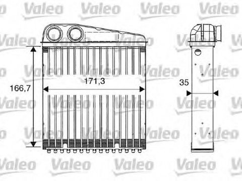 Radiator habitaclu bord NISSAN NOTE E11 VALEO 812250