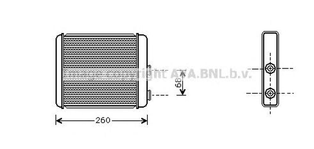 Radiator habitaclu bord OPEL ASTRA G cupe F07 AVA OL6260