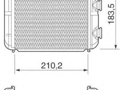 Radiator habitaclu bord OPEL ASTRA H combi L35 MAGNETI MARELLI 350218216000