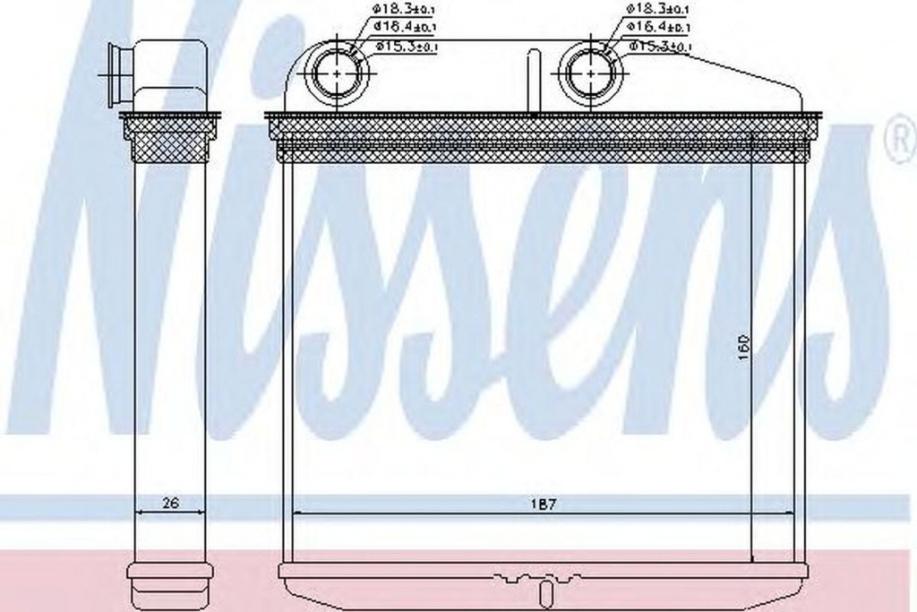 Radiator habitaclu bord OPEL CORSA D Van NISSENS 71456