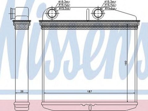 Radiator habitaclu bord OPEL CORSA D Van NISSENS 71456