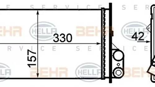 Radiator habitaclu bord OPEL MOVANO Combi J9 HELLA 8FH 351 308-541 PieseDeTop