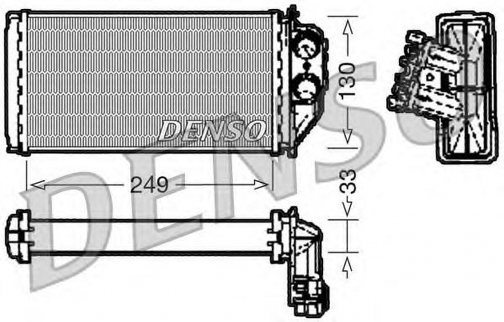 Radiator habitaclu bord PEUGEOT 307 CC 3B DENSO DR