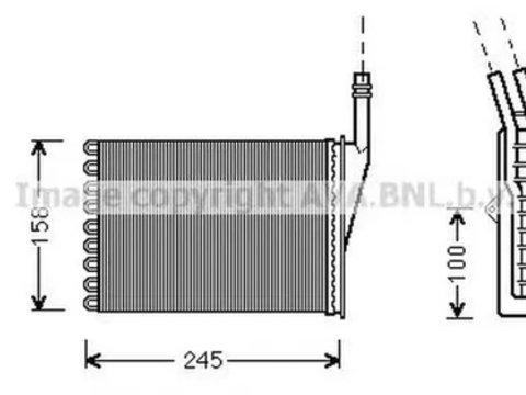 Radiator habitaclu bord RENAULT ESPACE III JE0 AVA RT6250 PieseDeTop