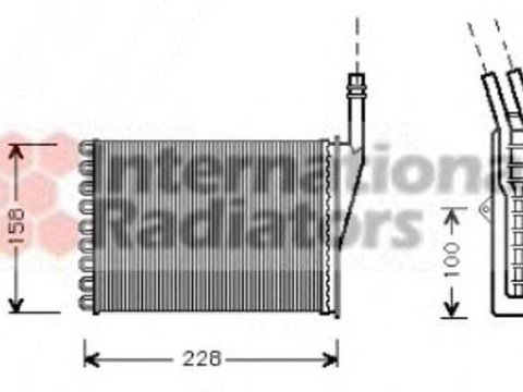 Radiator habitaclu bord RENAULT ESPACE III JE0 VAN WEZEL 43006250