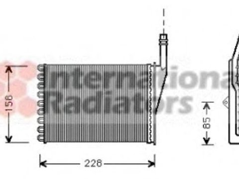 Radiator habitaclu bord RENAULT ESPACE III JE0 VAN WEZEL 43006249