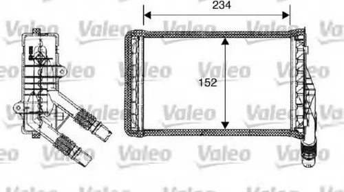 Radiator habitaclu bord RENAULT KANGOO KC0 1 VALEO 812223 PieseDeTop