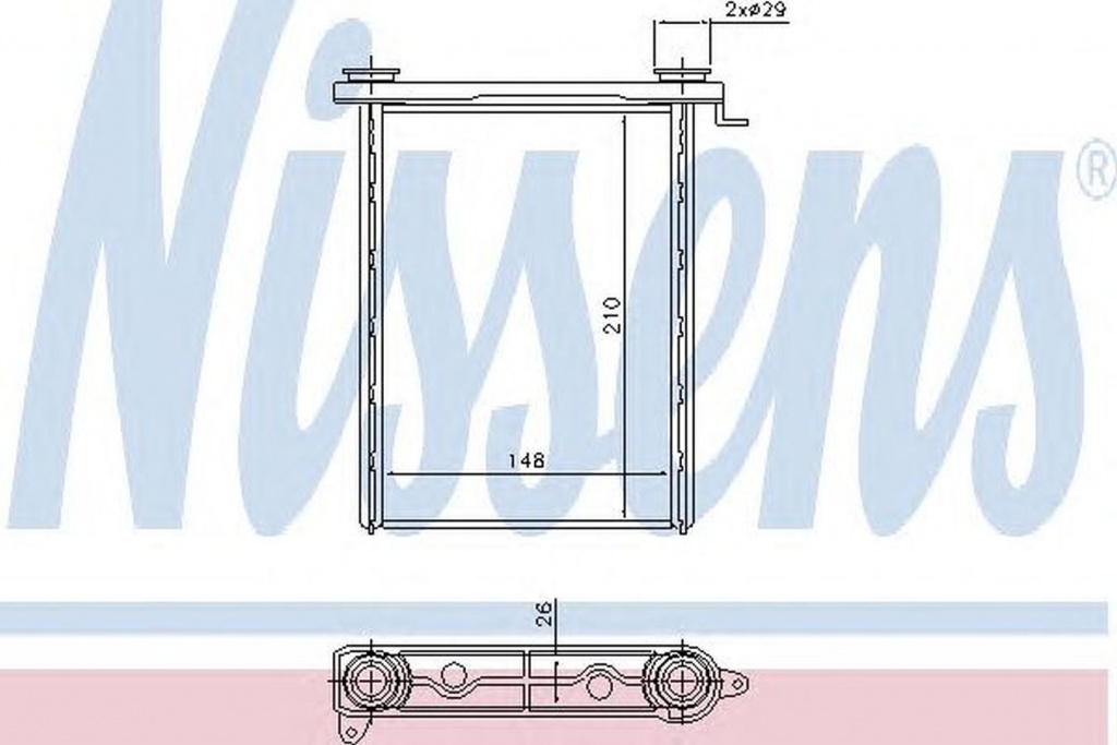 Radiator habitaclu bord RENAULT MEGANE IV NISSENS 73343