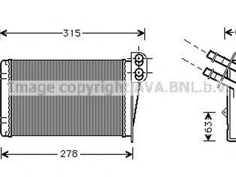 Radiator habitaclu bord RENAULT SYMBOL II LU1 2 AVA RT6228