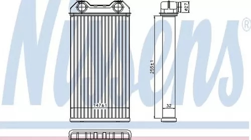 Radiator habitaclu bord RENAULT TRAFIC II platou sasiu EL NISSENS 73331 PieseDeTop